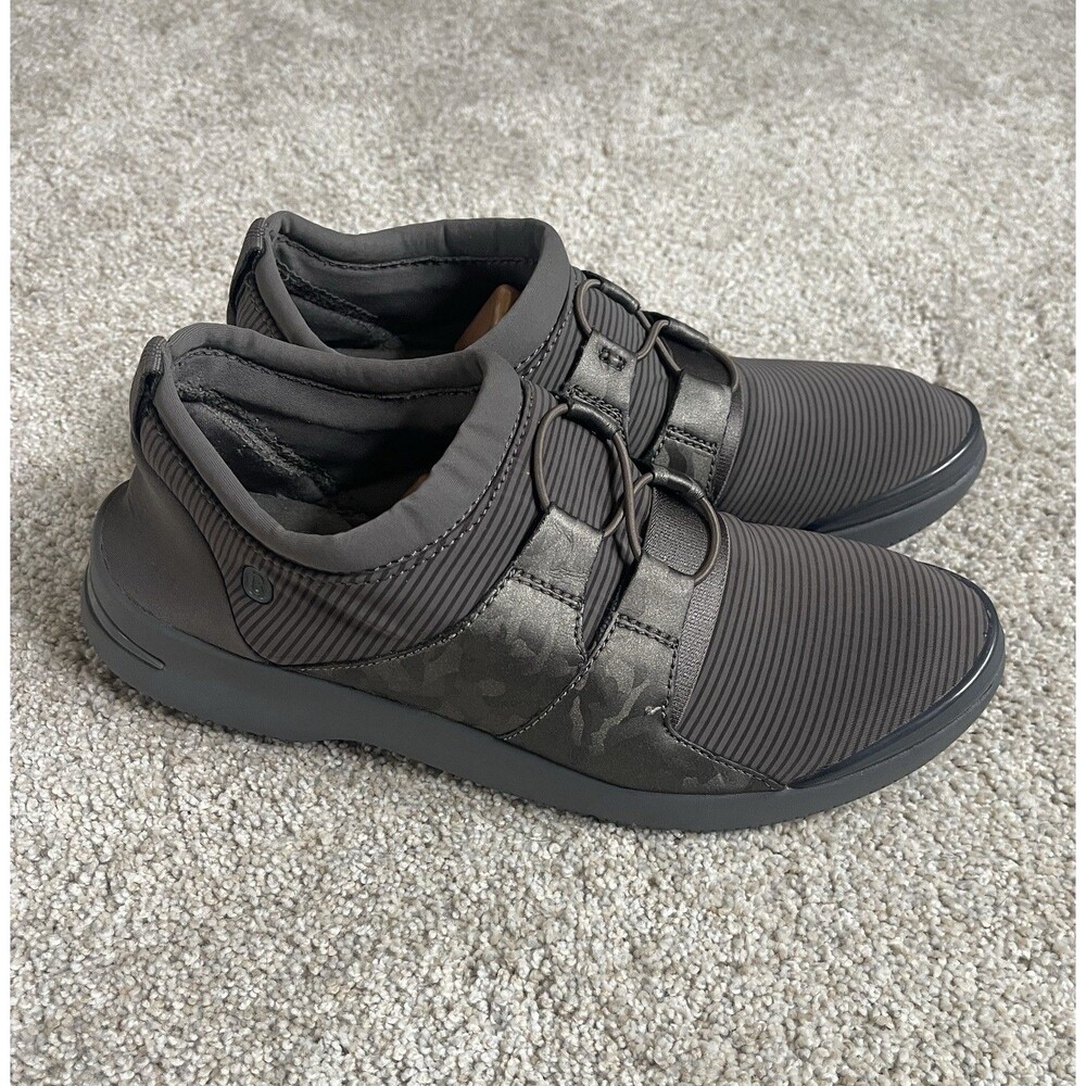 Bzees Shoes Womens 8M Anytime Gray Camo Slip On Stretch Comfort Walking